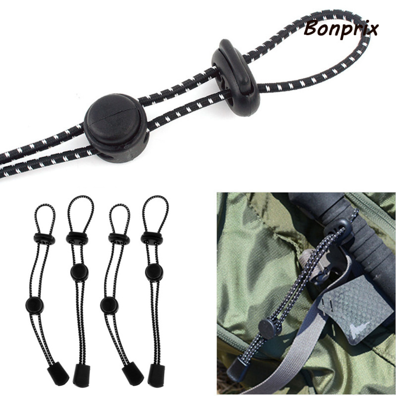 [Home & Living]4x Backpack Walking Stick Holder Fixing Buckle Elastic Rope Walking Trekking