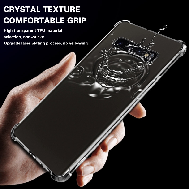 Ốp Điện Thoại Suntaiho Cho Samsung Galaxy S20 S10 S9 S8 Plus A01 11 21 51 A70 A80 Note 10 Pro TPU Trong Suốt Chống Sốc