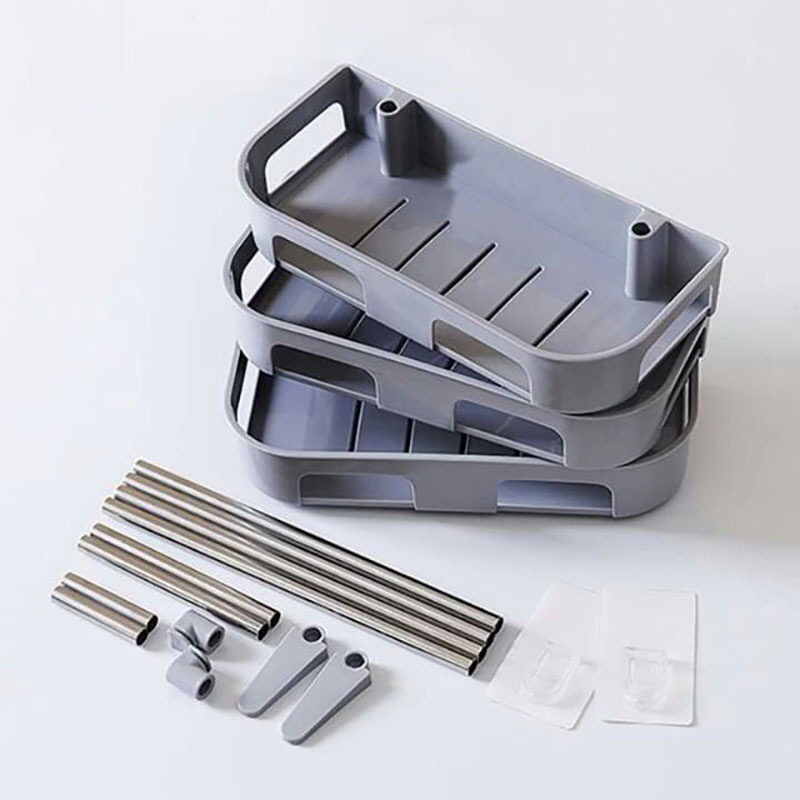 Kệ nhà tắm 2 tầng, 3 tầng, kệ 3 tầng để bồn cầu tiện lợi, kệ đựng đồ nhà vệ sinh