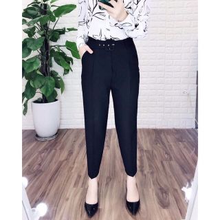 Quần baggy đai vuông kèm belt