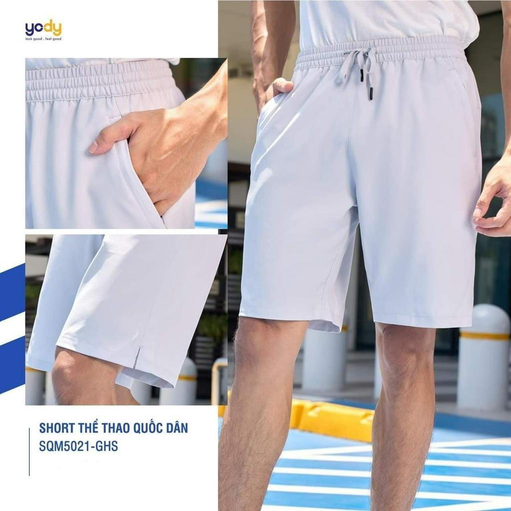 Quần Đùi Thể Thao, Quần Short Nam YODY Túi Chéo Chất Vải Gió Giãn Mềm Mát Co Giãn Vận Động Thoải Mái