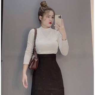 Áo Thun Cổ 3 Phân , Áo Thun Thu Đông