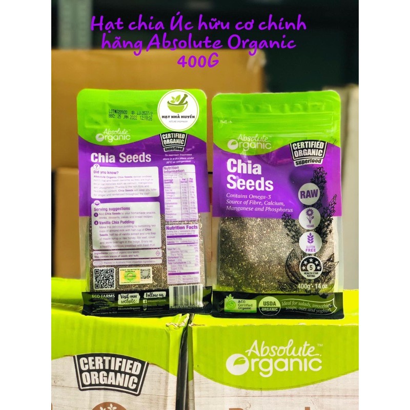 [CAM KẾT CHÍNH HÃNG] Hạt chia Úc Absolute Organic 1kg nhập khẩu chính ngạch | BigBuy360 - bigbuy360.vn
