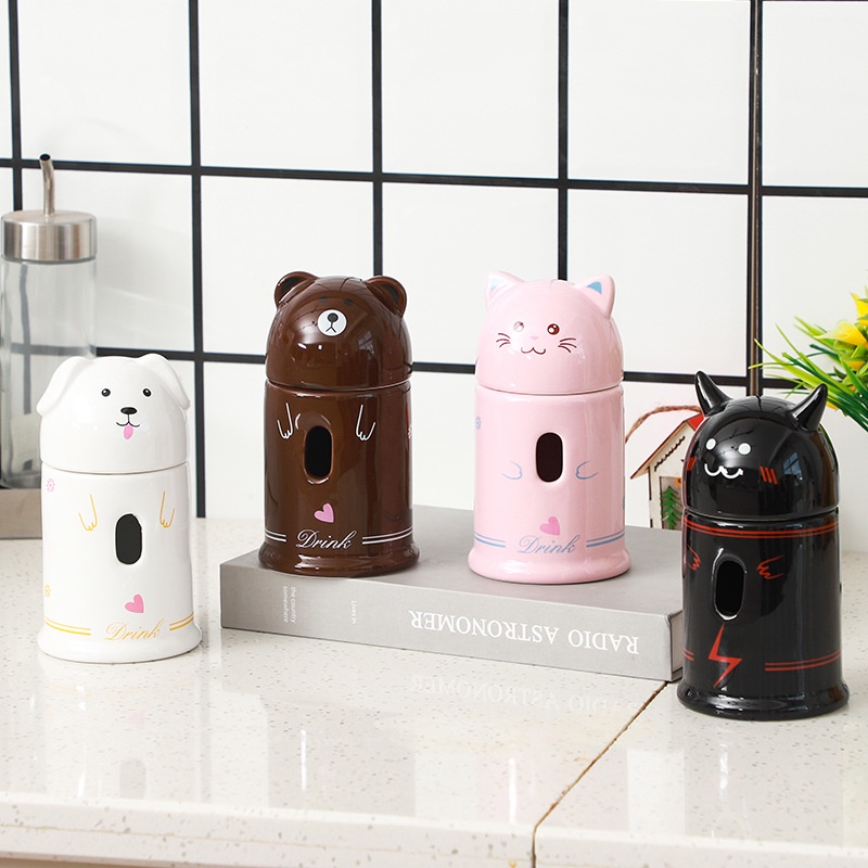 [TẶNG BÌNH NƯỚC] Đế sứ bình nước mẫu mới cho hamster / sóc/ nhím
