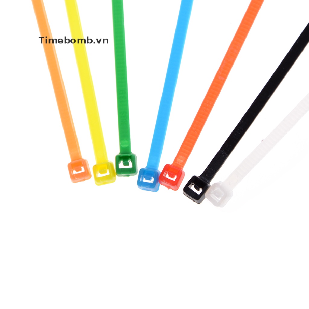 Bộ 100 dây rút nhựa 3x100mm nhiều màu sắc