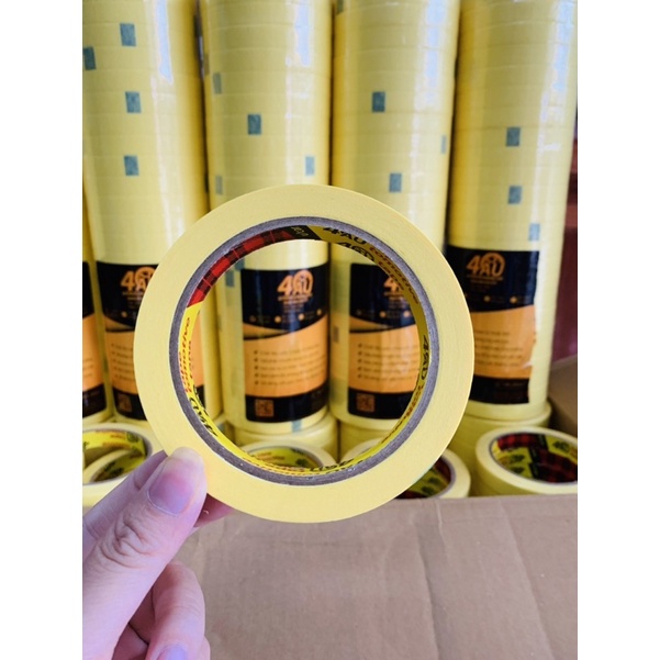 Băng keo dán giấy 4AU màu vàng