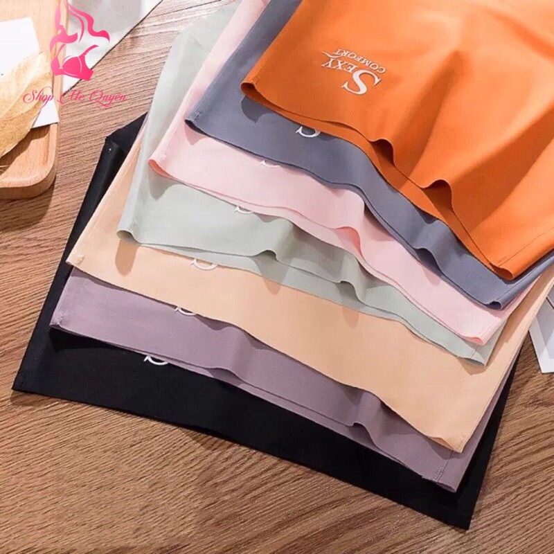 Quần lót su không đường may phối chữ nổi Sexy gen bụng kháng khuẩn