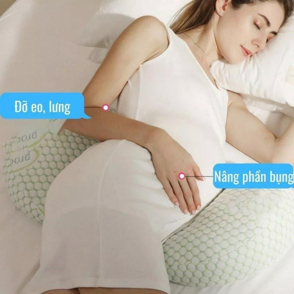 GỐI BÀ BẦU CÁNH TIÊN CAO CẤP, GIẢM ĐAU LƯNG, KÈM GỐI PHỤ GIÚP MẸ VÀ BÉ NGỦ NGON GIẤC