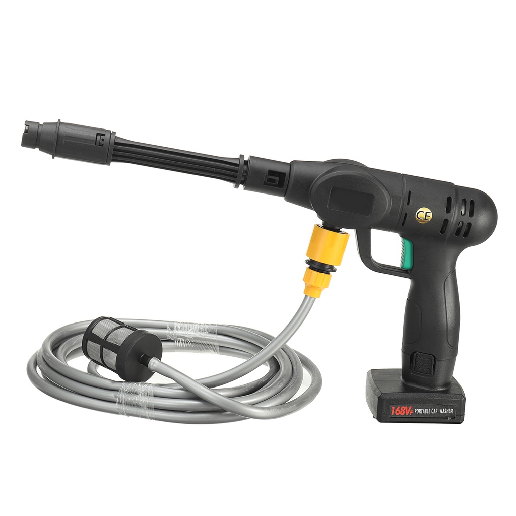 Súng Xịt Nước Rửa Xe Áp Suất Cao 240w 168vf 20x15cm Có Thể Sạc Lại