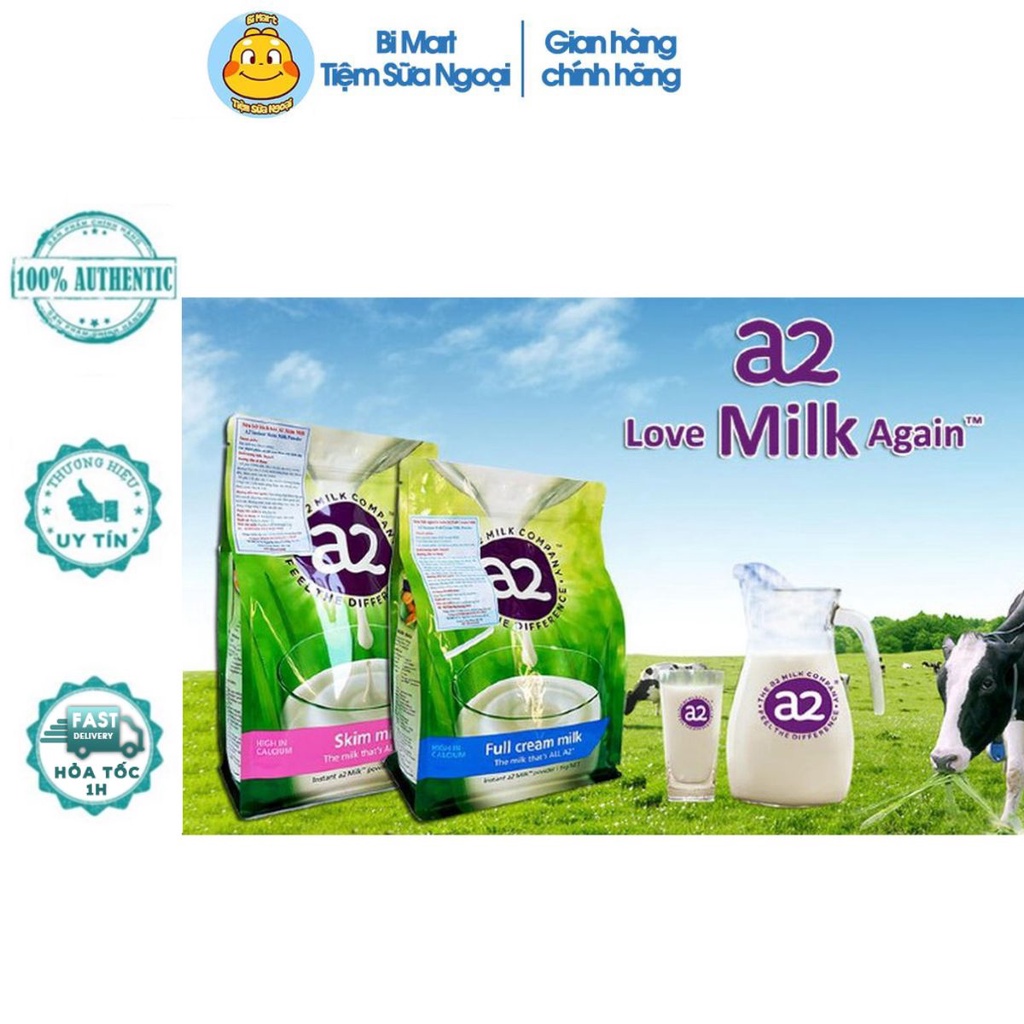Sữa A2 nguyên kem cho bé của Úc bịch 1kg chính hãng lượng canxi cao, hấp thu là nguồn dinh dưỡng  - 𝐁𝐢 𝐌𝐚𝐫𝐭