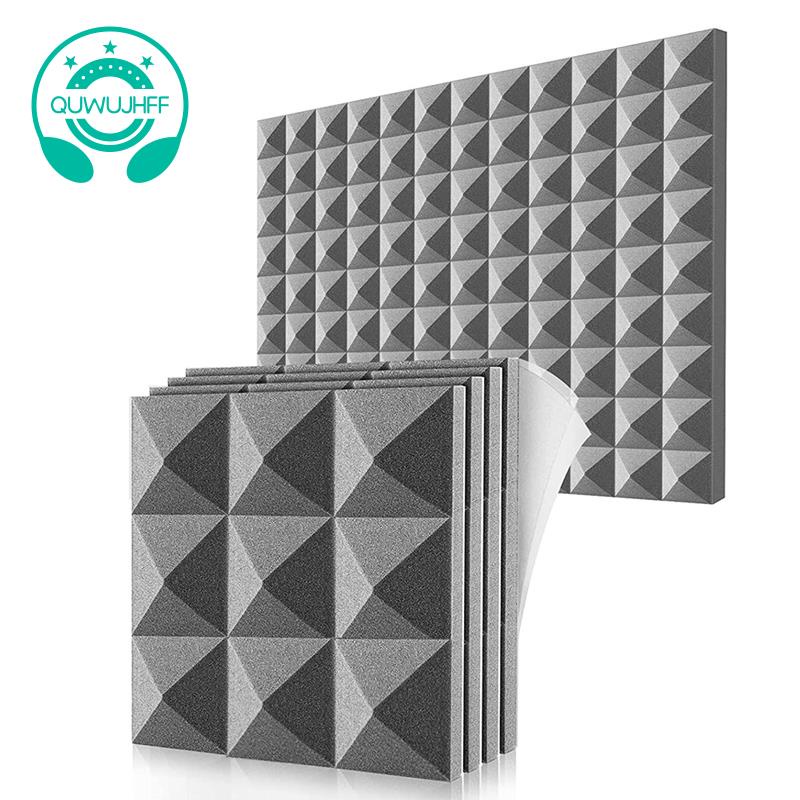 Set 12 Miếng Xốp Cách Âm Dán Tường Trang Trí Phòng Ngủ/ Studio 5X30X30cm