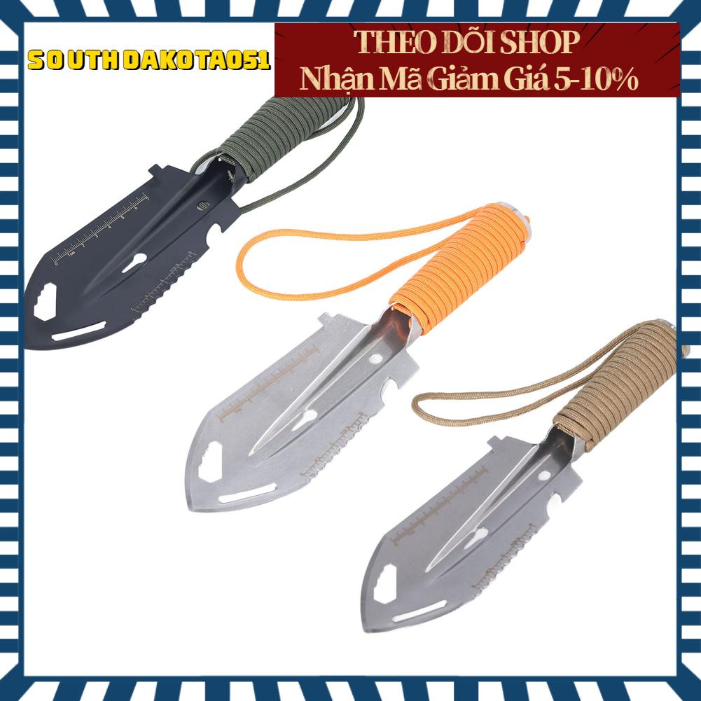 Southdakota051 Mini Trowel Balo Xẻng Thép không gỉ đa chức năng để làm vườn Trồng cây sinh tồn ngoài trời