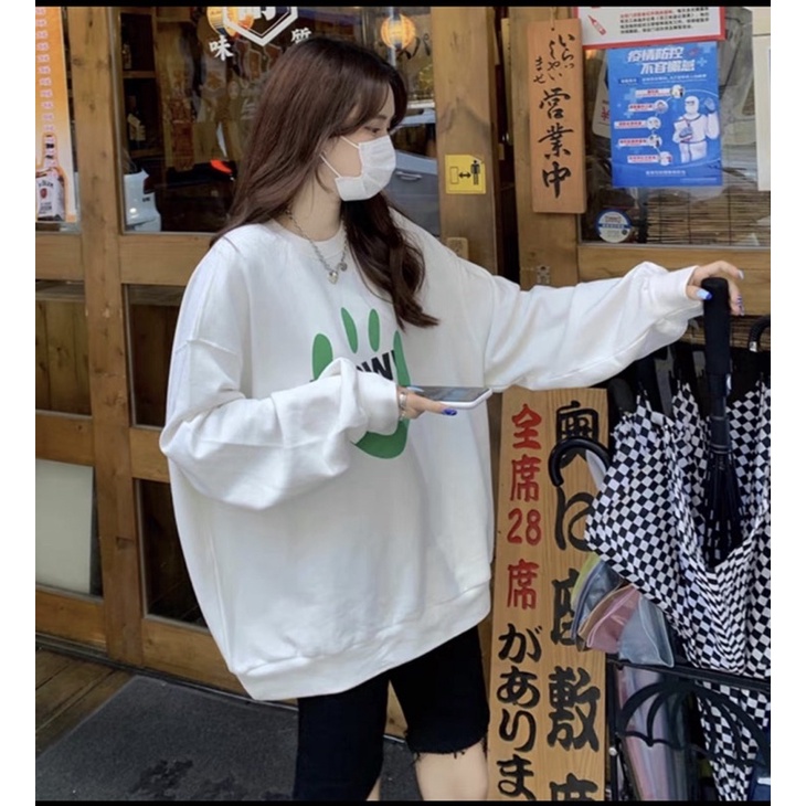 Áo nỉ cổ tròn mặt cười OW TT