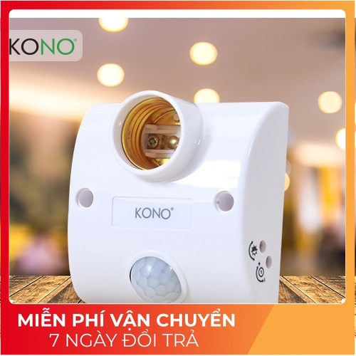 Đui đèn cảm biến hồng ngoại PIR cảm ứng chuyển động E27 thông minh tự bật sáng khi có người SLH-PIR (cao_nhien_thith)