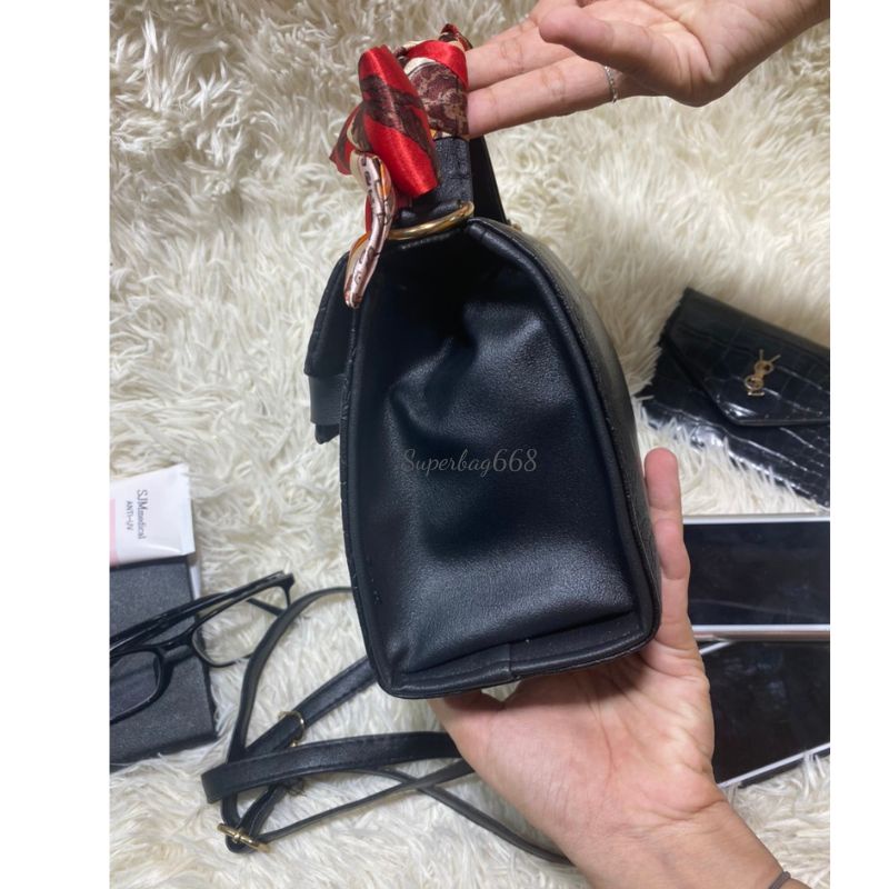 [ẢNH VIDEO THẬT] Túi Xách Nữ Da Rắn Thời Trang Khóa Vặn HQ119