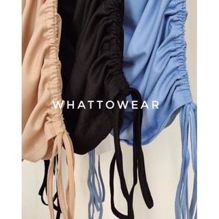 Đầm thun gân Whattowear