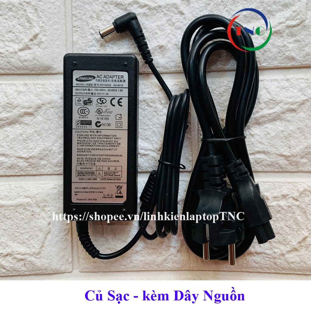 Sạc Màn Hình Samsung 14V-3A TẶNG KÈM DÂY NGUỒN