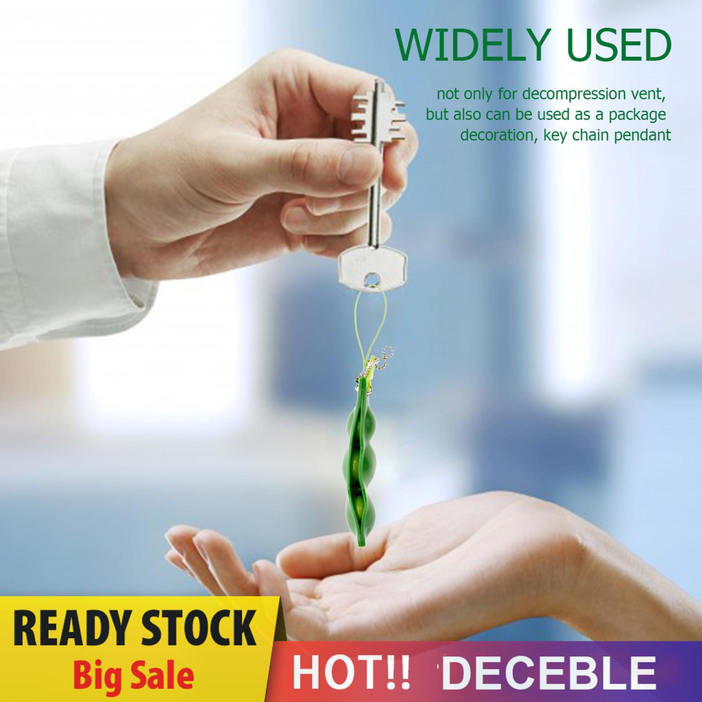 Pop It Fidget Đồ chơi Fidget Bean Đồ chơi, Stress Relieving Funny Facial Expression Soybean Keychain