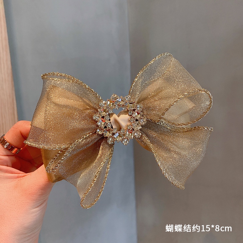 Dây Buộc Tóc Thắt Nơ Cỡ Lớn Phong Cách Hàn Quốc Xinh Xắn Cho Nữ