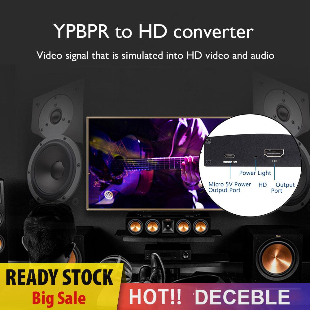Bộ Chuyển Đổi Âm Thanh Video 1080p 5 Rca Rgb Sang Hdmi