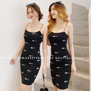 Đầm body hai dây