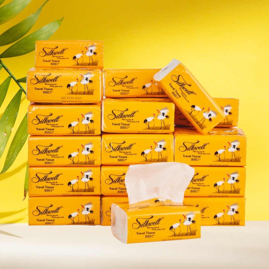 Giấy ăn gấu trúc Thùng 30 gói Silkwell siêu dai, hàng siêu thị cao cấp