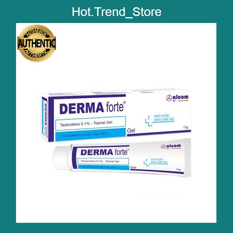 Kem Dưỡng Derma Forte Gel 15g - Giảm Mụn Trứng Cá, Ngừa Thâm, Mờ Sẹo, Dưỡng Da