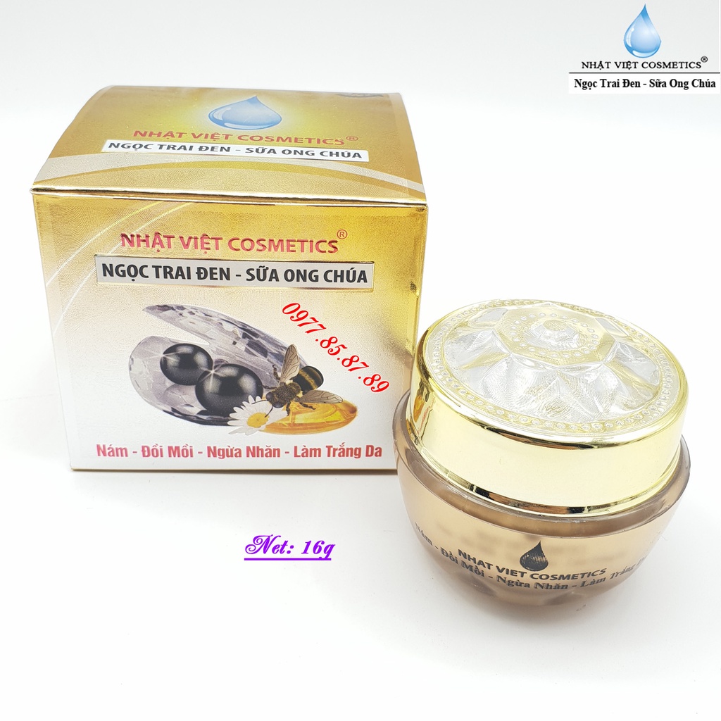 Kem V9 nám đồi mồi ngừa nhăn làm trắng da Ngọc Trai Đen - Sữa Ong Chúa Nhật Việt Cosmetics 10g