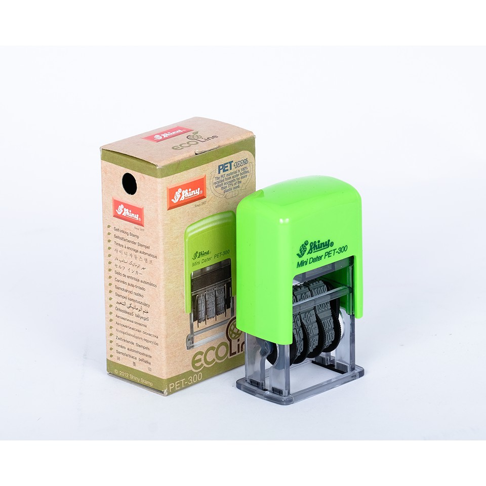 Con dấu ngày tháng năm có sẵn mực Shiny PET-300