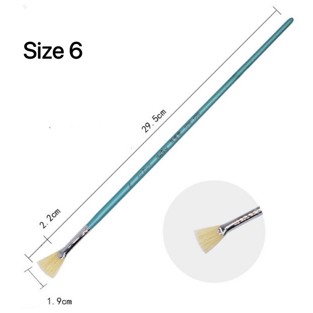 Cọ quạt Bút lông hình quạt Cọ vẽ màu nước màu acrylic Sơn dầu