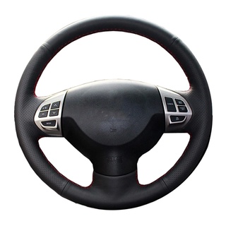 Vỏ bọc vô lăng bằng da handmade cho mitsubishi lancer ex 10 lancer x outlander asx colt pajero sport