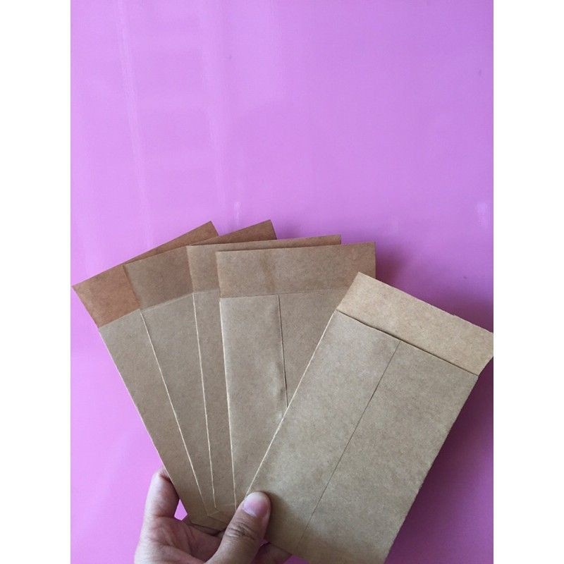 Combo 50 túi kraft Nhật có nắp 8 x 12 cm