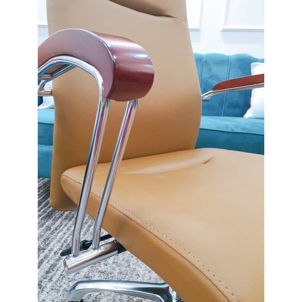 Ghế làm việc chân xoay chân nhôm không gỉ hàng nhập khẩu AMA-G711A