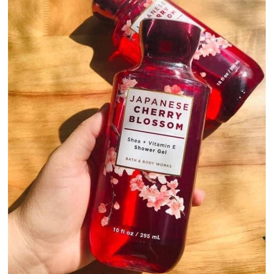 Sữa Tắm Bath & Body Works Shea & Vitamine Shower Gel 295ml #Japanese Cherry Blossom