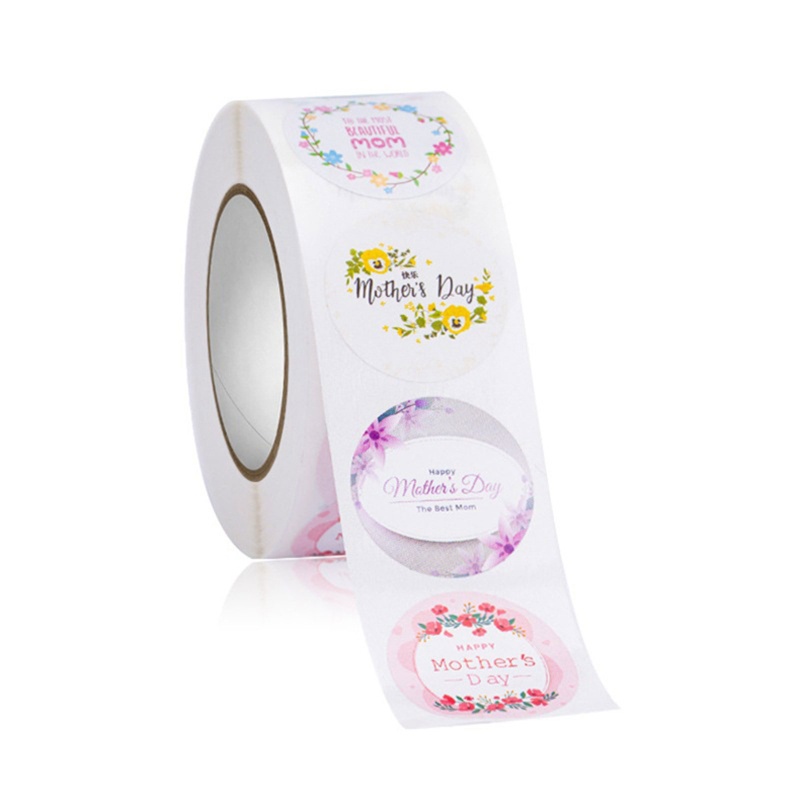 Bộ 500 Nhãn Dán Chữ Happy Mother Day Xinh Xắn