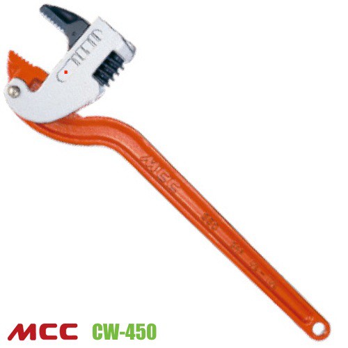 Mỏ lết góc MCC CW-450, độ mở ngàm 33-70mm. Mỏ lếch 450mm. Sản xuất tại Nhật