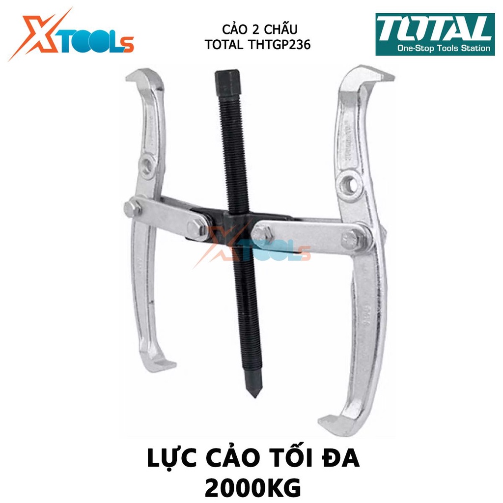 Cảo 2 chấu 3 inch TOTAL THTGP236 | cảo thủy lực Kích thước 3&quot;, Lực cảo tối đa 2000 kg, chất liệu bằng Cr-V, chịu nhiệt c