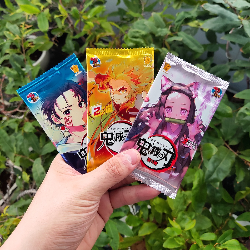 Set 5 ảnh thẻ nhân phẩm Anime Kimetsu No Yaiba ngẫu nhiên chibi xinh xắn siêu rẻ (Mẫu mới)