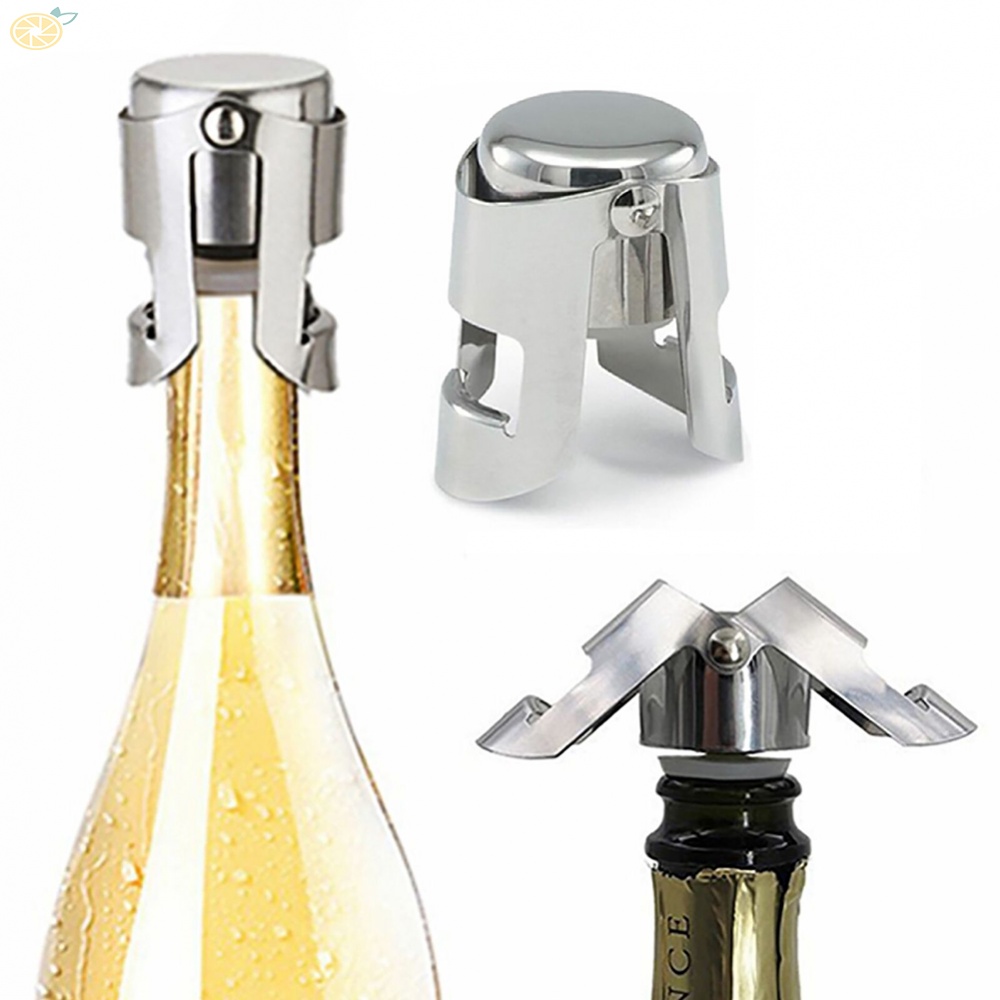 【VARSTR】Sealing Plug Wine Corks Reusable Stainless Steel+Silicone Champagne Stopper
