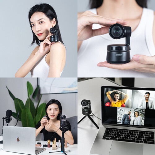 Gimbal để bàn OBSBOT Tiny AI-Powered PTZ Webcam thông minh