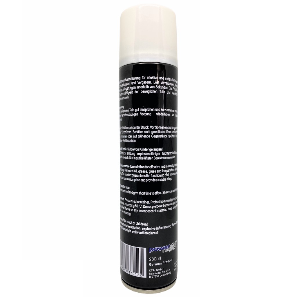 Chai xịt vệ sinh họng ga, bướm ga Bluechem 37012E