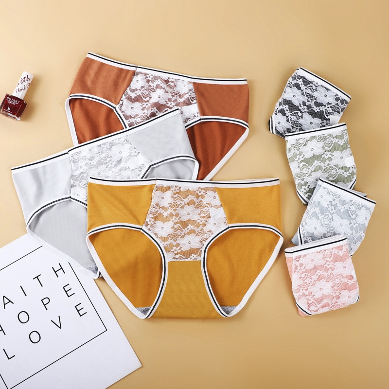 Quần lót nữ phối ren cotton kháng khuẩn nâng mông sexy quần chíp nữ Sumio_offical QL017