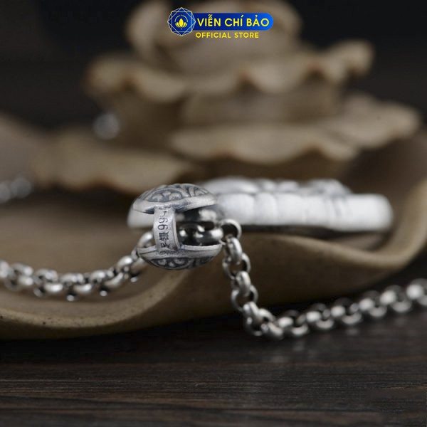 Mặt dây chuyền bạc nam Phật cười Di Lặc chất liệu bạc Thái S925 thương hiệu Viễn Chí Bảo M100267