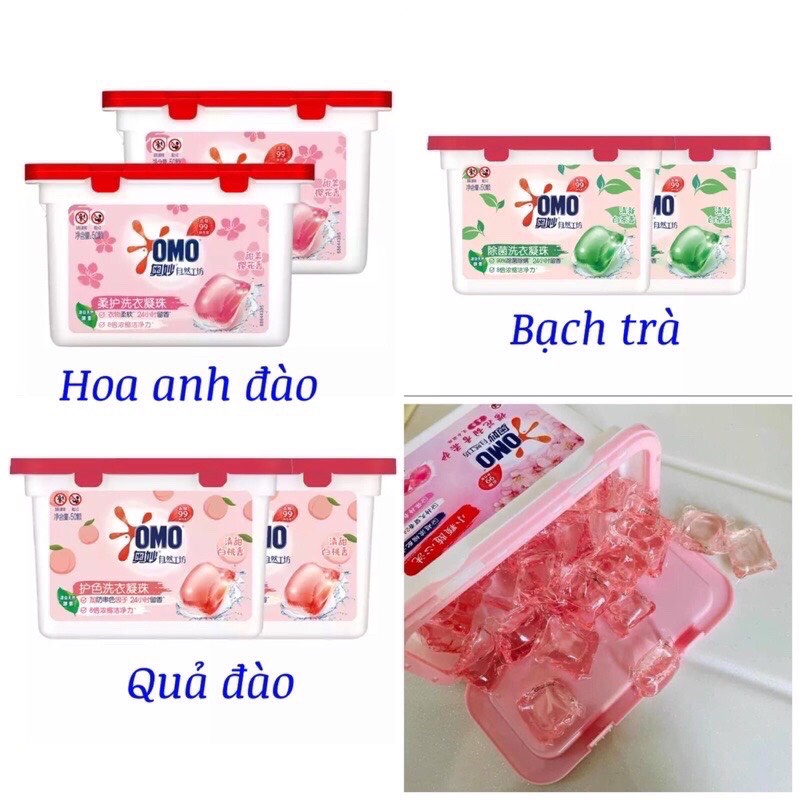 Viên giặt omo siêu sạch, siêu đậm đặc. đủ 3 mùi