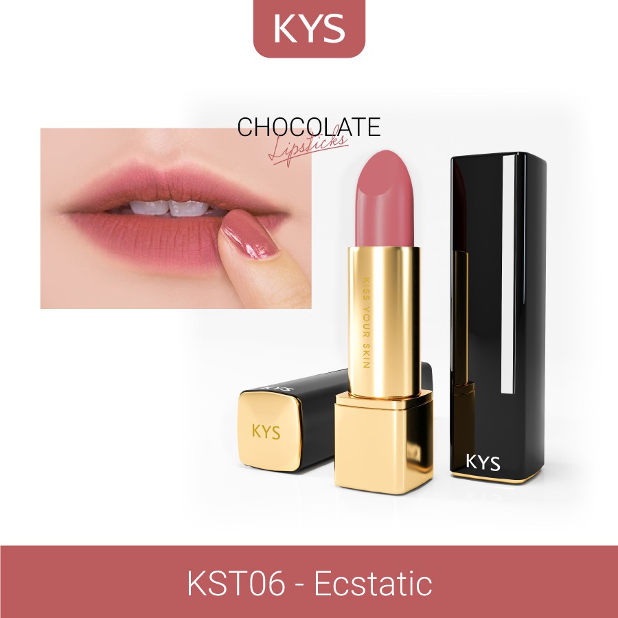 Son Lì Hồng Đất Chocolate Không Chì Kys Honey 4g