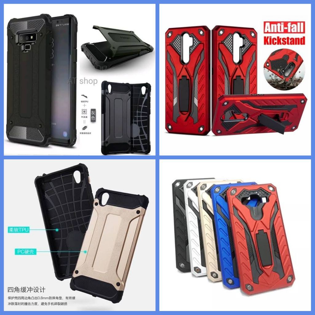 Ốp Điện Thoại Cứng Hình Spigen Iron Phantom Cho Samsung J4 J1 Galaxy V M20 J2 Prime J6 A2 Core Redmi Note 7