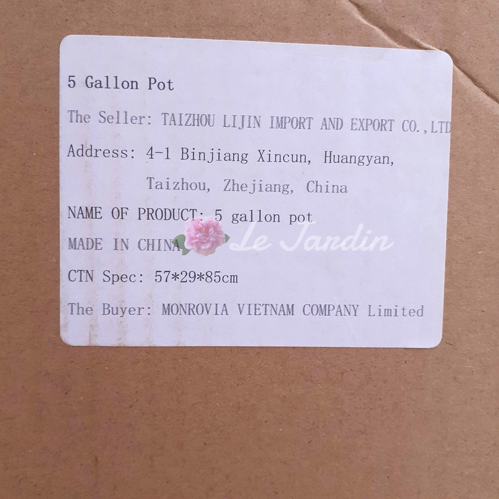 Set 5 chậu nhựa trồng cây monrovia 5gl cao cấp chính hãng