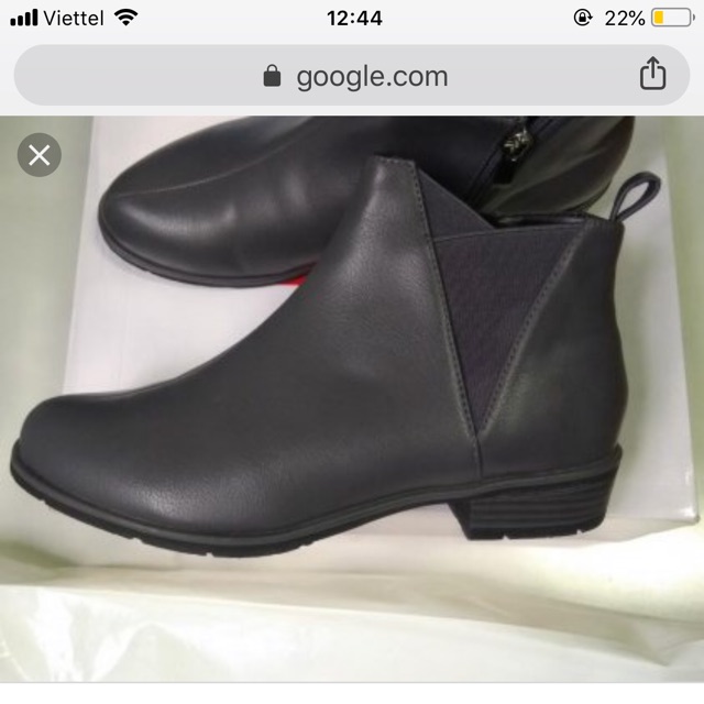 Boots nữ JUNO size 37 màu đỏ đô