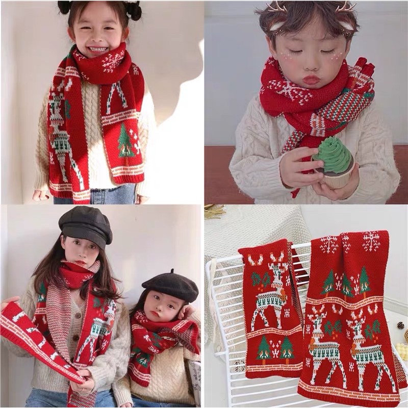 Khăn đôi cho mẹ và bé diện Noel, Giáng Sinh, Tết