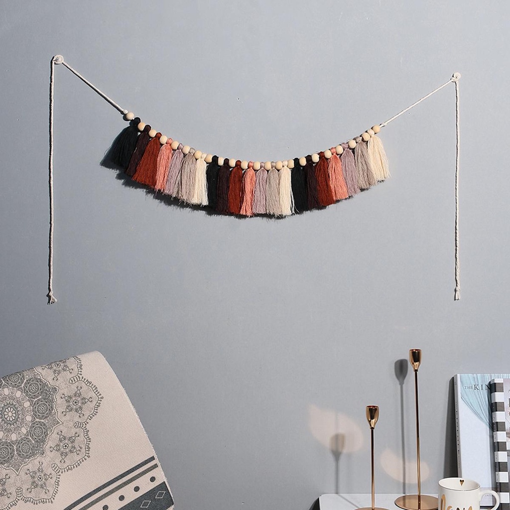 Dây Tua Rua Treo Tường Trang Trí Phong Cách Boho